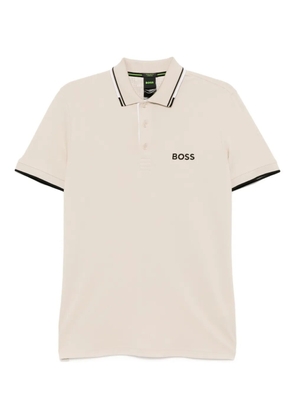 BOSS cotton-blend polo shirt - Neutrals