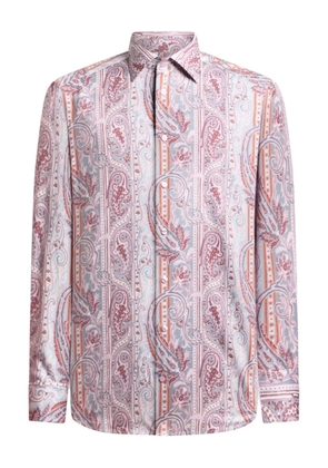 ETRO paisley satin shirt - Pink