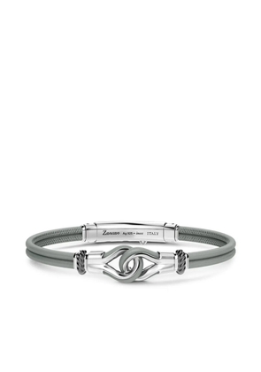 Zancan logo-engraved bracelet - Grey