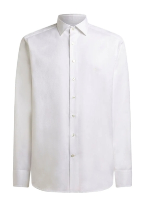 ETRO jacquard pegaso embroidery shirt - White