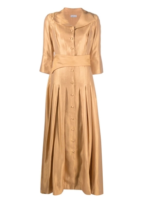 Baruni Divine belted maxi dress - Gold