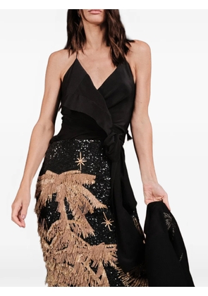 Johanna Ortiz Gentle wrap top - Black