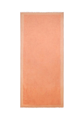 ETRO paisley motif linen-blend scarf - Orange