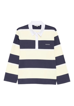 Stine Goya striped polo top - Blue