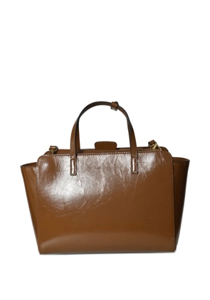 HIDESINS logo-print tote bag - Brown