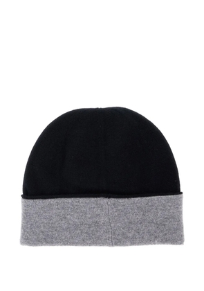 Kangra contrasting-brim beanie hat - Black
