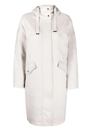 Herno hooded cashmere parka - Neutrals