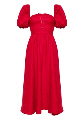 Reformation Marella linen dress - Red