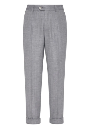 Brunello Cucinelli tailored tapered trousers - Grey