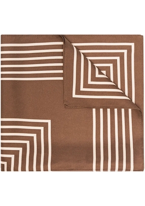 lescarf No. 17 silk scarf - Brown