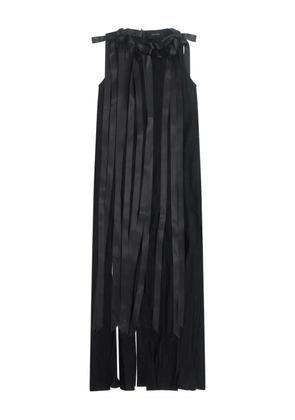 Simone Rocha unbounded ribbon detail maxi dress - Black