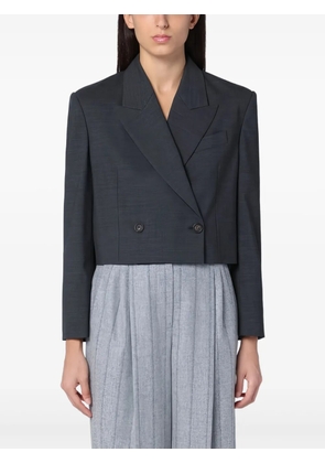 Brunello Cucinelli cropped blazer - Grey