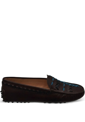 Tod's infilature gipsy loafers - Brown