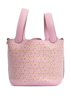 Hermès Pre-Owned Picotin Lucky Daisy leather buckle bag - Pink