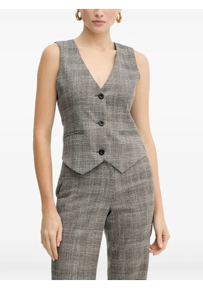 Silvian Heach checked waistcoat - Grey