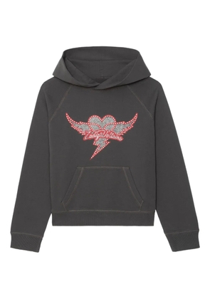 Zadig&Voltaire Georgy heart wings hoodie - Grey