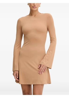 Silvian Heach long-sleeve mini dress - Neutrals