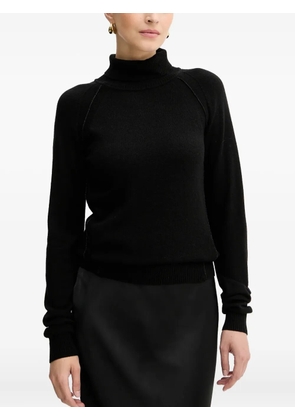 Silvian Heach roll-neck logo sweater - Black