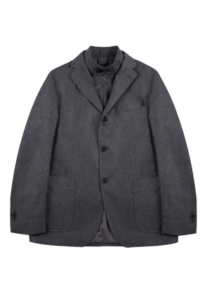 Incotex removable-panel flannel jacket - Grey