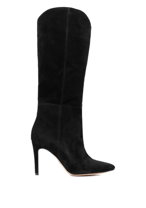 GINISSIMA 95mm Milla V-cut knee boots - Black