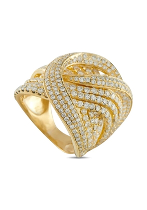 LB Exclusive 18K yellow gold diamond ring
