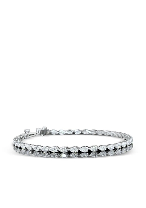 Jewels Aficionado 14K white gold diamond necklace - Silver