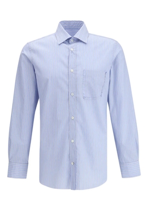 Maison Margiela striped pocket shirt - Blue
