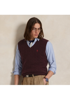 Cable-Knit Cashmere Sleeveless Jumper