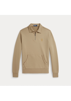 Collared Loopback Cotton Sweatshirt