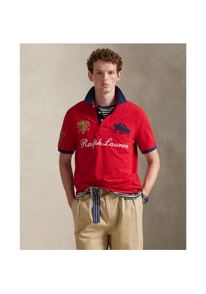 Classic Fit Crest Mesh Polo Shirt