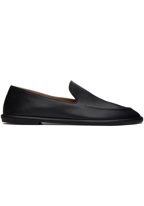 The Row Black Canal Loafers
