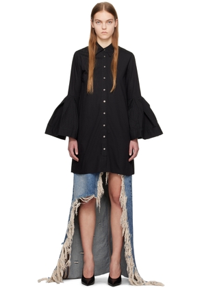 Marques Almeida Black Puff Minidress