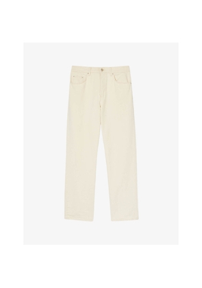 Mens Sandro Straight-Leg Cotton Jeans