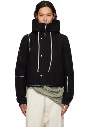 Rick Owens Black Hollywood Cropped Headon Parka
