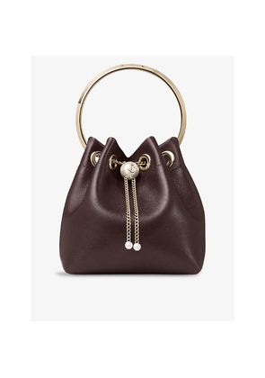 Womens Jimmy Choo Bon Bon Leather Top-Handle Bag