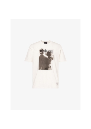 Mens Emporio Armani Icon Archive Printed Cotton-Jersey T-Shirt