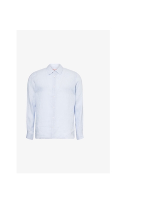 Mens Orlebar Brown Giles Long-Sleeve Linen Shirt