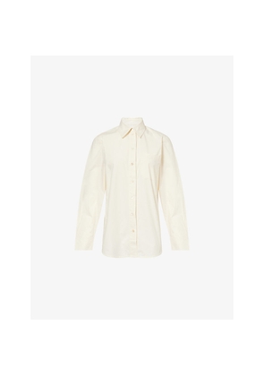 Womens Skall Studio Nicci Relaxed-Fit Cotton-Poplin Shirt