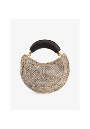 Womens Chloe Summer Banana Raffia Hobo Bag