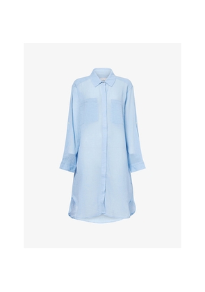 Womens Seafolly Crinkle Oversized Cotton Shirt