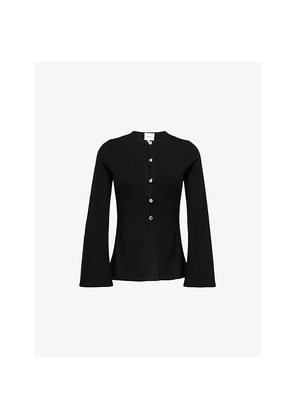 Womens Reformation Verne Ribbed Knitted Top