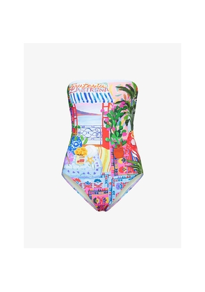 Womens Seafolly La Boca Bandeau Swimsuit