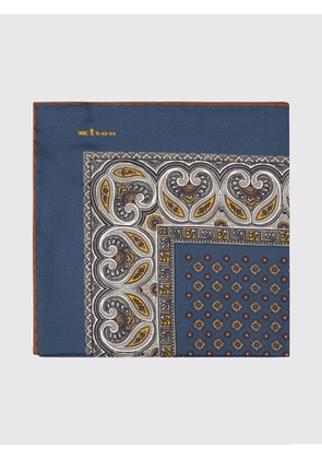 Pocket Square KITON Men color Blue