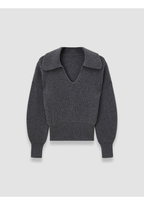 Light Cardigan Stitch Open Neck Jumper - XL