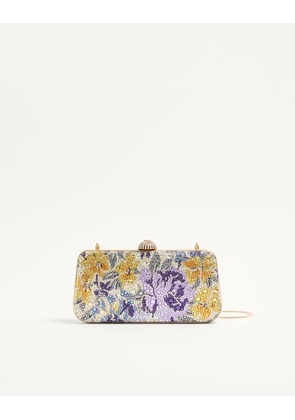Valentino Garavani Valentino Garavani Carry Secrets minaudiere with Flowerism rhinestone motif Woman MULTICOLOUR/CRYSTAL UNI