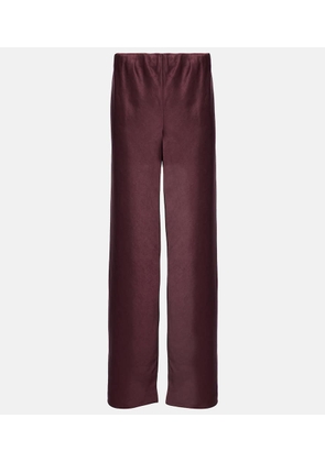 Vince High-rise satin wide-leg pants