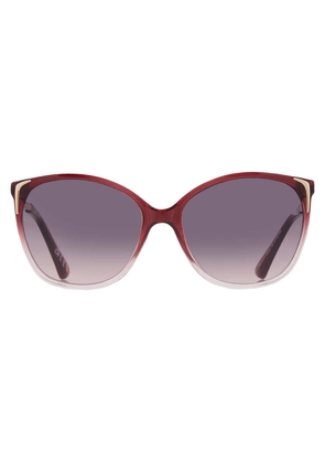 Nine West NW 23 456 WNE Smoke Cat Eye Ladies Sunglasses 10266311.CGR WINSMK