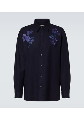 Dries Van Noten Embroidered wool shirt