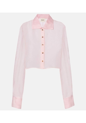 Khaite Jasen silk organza shirt