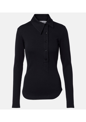 The Attico Ribbed-knit cotton jersey top